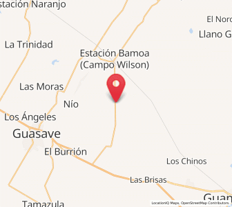 Map of Herculano de la Rocha, Sinaloa