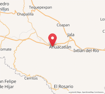 Map of Heriberto Jara, Nayarit