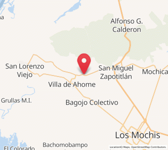 Map of Heriberto Valdez Romero (El Guayabo), Sinaloa