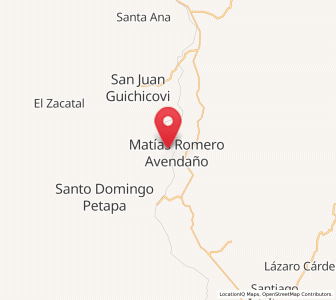 Map of Hidalgo Norte, Oaxaca