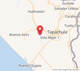 Map of Hidalgo, Chiapas