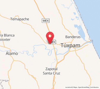 Map of Higueral, Veracruz
