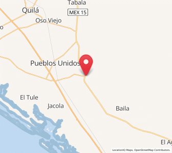 Map of Higueras de Abuya, Sinaloa