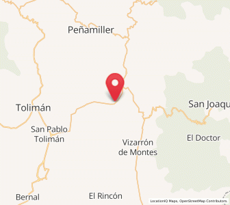 Map of Higuerillas, Querétaro
