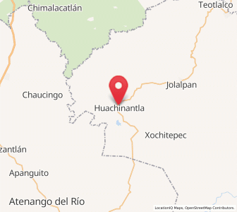 Map of Huachinantla, Puebla