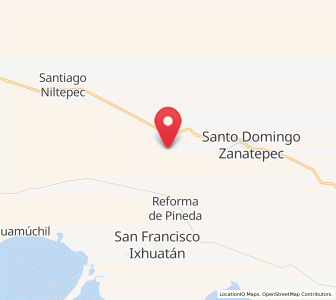 Map of Huanacastal, Oaxaca