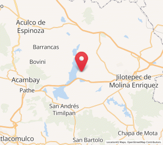 Map of Huapango, México