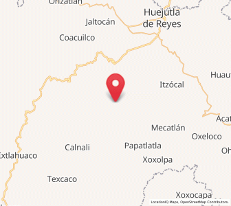 Map of Huazalingo, Hidalgo