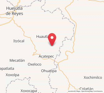 Map of Huazalinguillo, Hidalgo