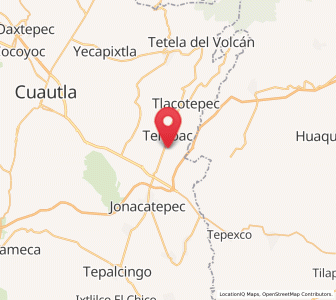 Map of Huazulco, Morelos