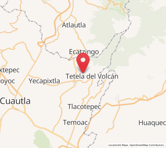 Map of Huejotengo (San Marcos), Morelos