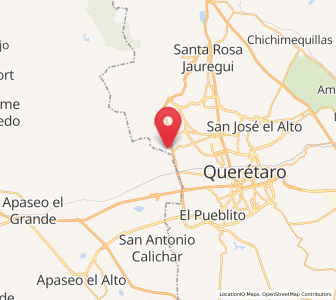 Map of Huertas la Joya [Fraccionamiento Campestre], Querétaro