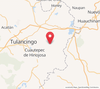 Map of Hueyapita, Hidalgo