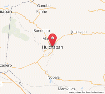 Map of Huichapan, Hidalgo