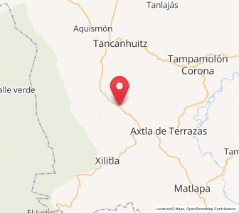 Map of Huichihuayan, San Luis Potosí