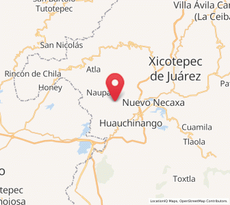 Map of Huilacapixtla, Puebla