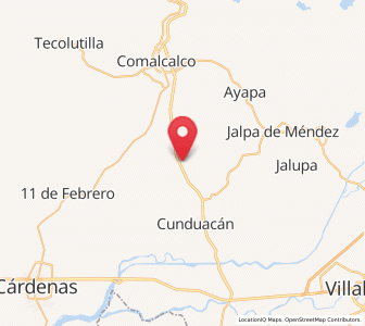 Map of Huimango 3ra. Sección (Los Cerros), Tabasco