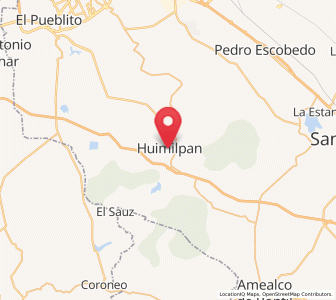 Map of Huimilpan, Querétaro