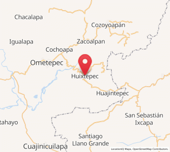 Map of Huixtepec, Guerrero