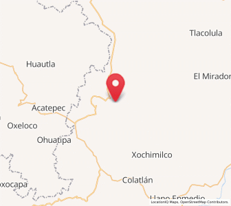 Map of Huizache Achichipic, Veracruz