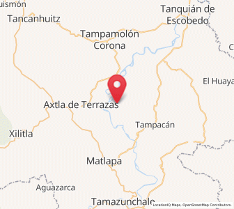 Map of Hulero, San Luis Potosí
