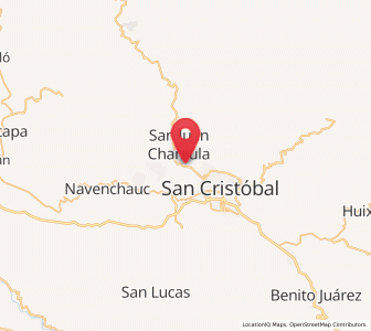 Map of Ichintón, Chiapas