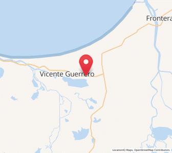 Map of Ignacio Allende, Tabasco