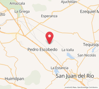 Map of Ignacio Pérez, Querétaro