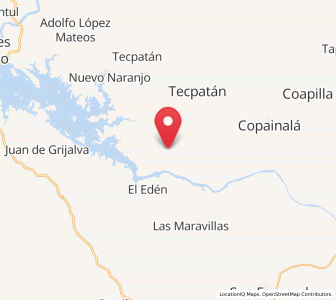 Map of Ignacio Zaragoza, Chiapas