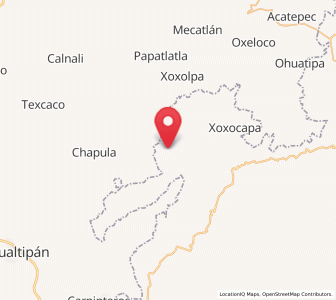 Map of Ilamatlán, Veracruz