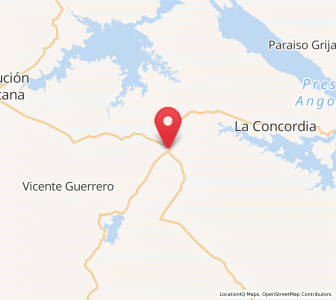 Map of Independencia, Chiapas