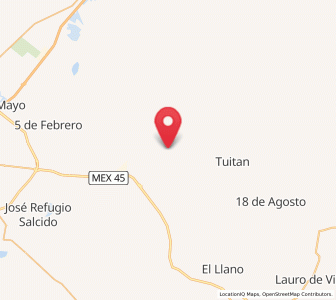 Map of Independencia y Libertad, Durango