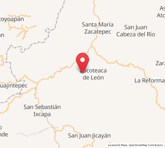 Map of Ipalapa, Oaxaca