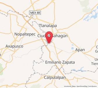 Map of Irolo, Hidalgo