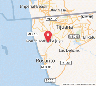Map of Isla Cozumel, Baja California