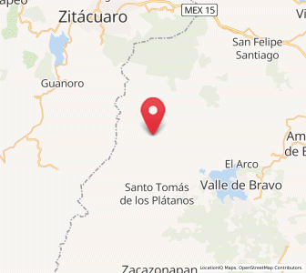 Map of Ixtapan del Oro, México