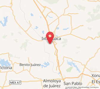 Map of Ixtapantongo, México