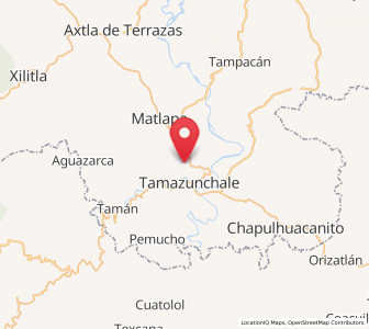 Map of Ixteamel, San Luis Potosí