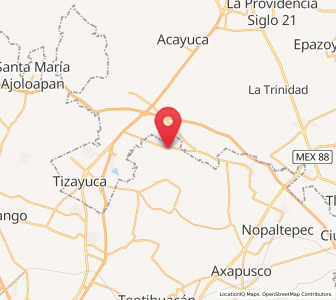 Map of Ixtlahuaca de Cuauhtémoc, México