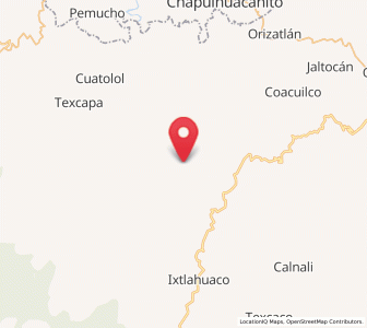 Map of Ixtlapala, Hidalgo