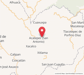Map of Ízhuapa, Puebla