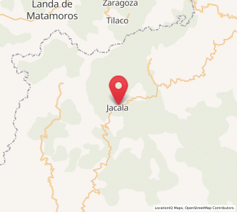 Map of Jacala, Hidalgo
