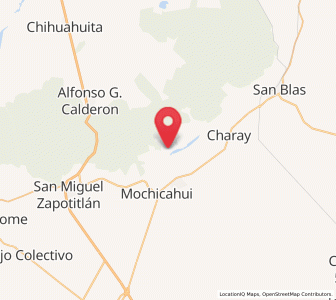 Map of Jahuara Primero (Los Leyva), Sinaloa