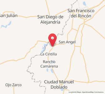 Map of Jalpa de Cánovas, Guanajuato