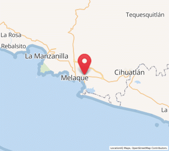 Map of Jaluco, Jalisco