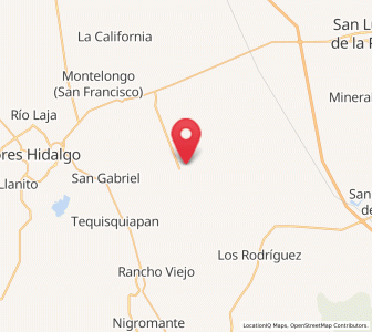 Map of Jamaica, Guanajuato