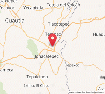Map of Jantetelco, Morelos