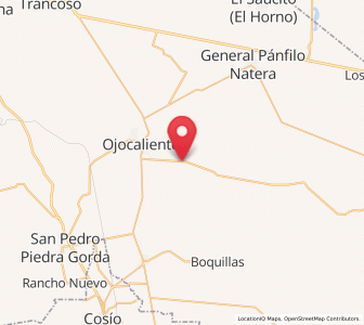 Map of Jarillas, Zacatecas