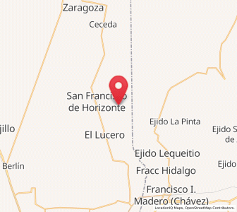 Map of Jauja, Durango