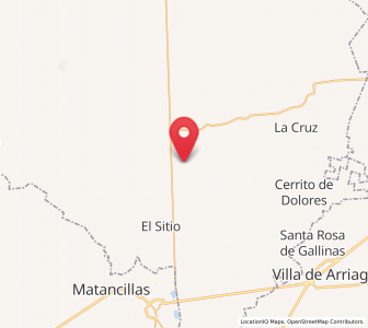 Map of Jaula de Arriba, Zacatecas